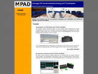 mpad-online.de Webseite Vorschau
