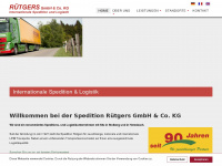 ruetgers-spedition.de Webseite Vorschau