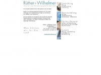 ruether-wilhelmer.de Webseite Vorschau