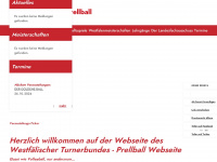 prellball-wtb.de Webseite Vorschau