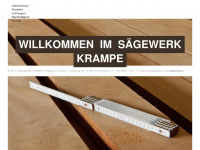saegewerk-krampe.de Webseite Vorschau