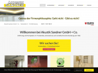 sandner-akustik.de Webseite Vorschau
