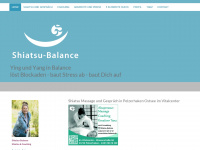 shiatsu-balance.de Webseite Vorschau