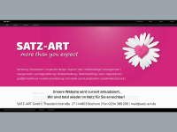 satz-art.de Webseite Vorschau