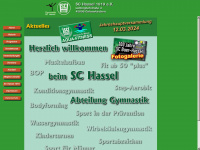 sc-hassel-gymnastik.de Webseite Vorschau