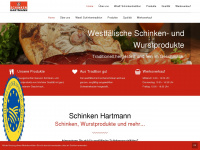 schinken-hartmann.de Webseite Vorschau