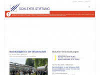 schleyer-stiftung.de Webseite Vorschau