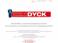 schluesselservice-dyck.de Webseite Vorschau
