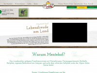 mentehof.at Webseite Vorschau