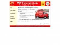 mw-elektrotechnik.de Webseite Vorschau
