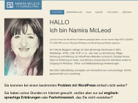 namira-mcleod.de Webseite Vorschau