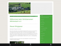 schuetzenverein-milchenbach.de Webseite Vorschau