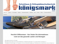 schuhhaus-koenigsmark.de Webseite Vorschau