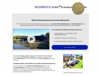 sedimenta.de Webseite Vorschau