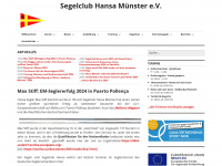 segelclub-hansa.de Webseite Vorschau