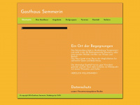 gasthaus-semmerin.de Webseite Vorschau