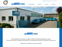 shk-van-beek.de Webseite Vorschau