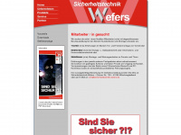sicherheitstechnik-wefers.de Webseite Vorschau