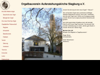 orgelbauverein-siegburg.de Webseite Vorschau