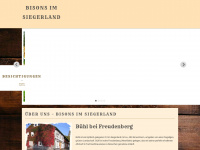 bisons-im-siegerland.de Webseite Vorschau