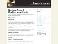 bassistance.de Webseite Vorschau