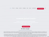 bohmann-uebersetzungen.de Webseite Vorschau