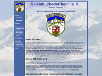 skiklubniederrhein.de Webseite Vorschau