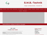 smb-technik.de Webseite Vorschau