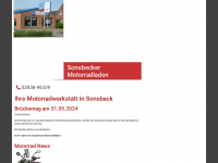 sonsbecker-motorradladen.de Webseite Vorschau
