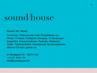 soundhousekoeln.de Webseite Vorschau