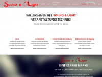 soundundlight.de Webseite Vorschau