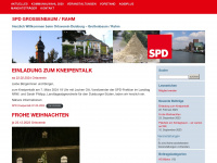 spd-grossenbaum-rahm.de Webseite Vorschau
