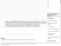 zewo.ch Webseite Vorschau