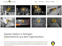 spicker-elektro.de Webseite Vorschau