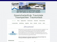 dreamcharter.de Webseite Vorschau