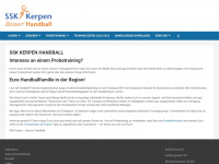 ssk-handball.de Webseite Vorschau