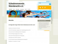 schwimmverein-nuembrecht.de Webseite Vorschau