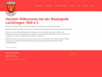blaskapelle-luechtringen.de Webseite Vorschau