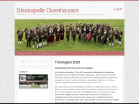 blaskapelle-ovenhausen.de Webseite Vorschau