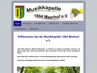 musikkapelle-meerhof.de Webseite Vorschau