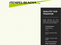 stempel-blacha.com Webseite Vorschau