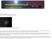 deepskybeobachtung.de Webseite Vorschau