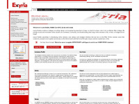 exyria.com Webseite Vorschau
