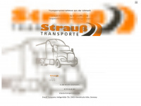 strauss-transporte.de Webseite Vorschau
