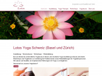 lotosyoga.ch Webseite Vorschau