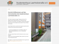 studentenhaus-laerholzstrasse.de Webseite Vorschau
