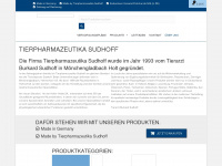 sudhoff-tierpharmazeutika.de Webseite Vorschau