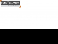 sure-galvanik.de Webseite Vorschau