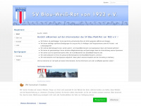 sv-blauweissrot.de Webseite Vorschau