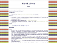 henrikwiese.de Webseite Vorschau